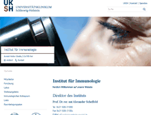 Tablet Screenshot of immunologie-kiel.uk-sh.de