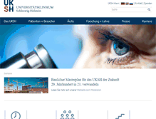 Tablet Screenshot of plastische-chirurgie-luebeck.uk-sh.de