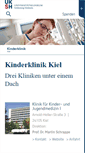 Mobile Screenshot of kinderklinik-kiel.uk-sh.de